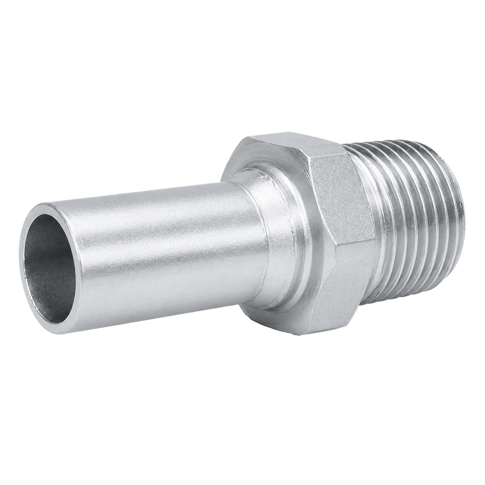 Adaptador macho acero al carbono