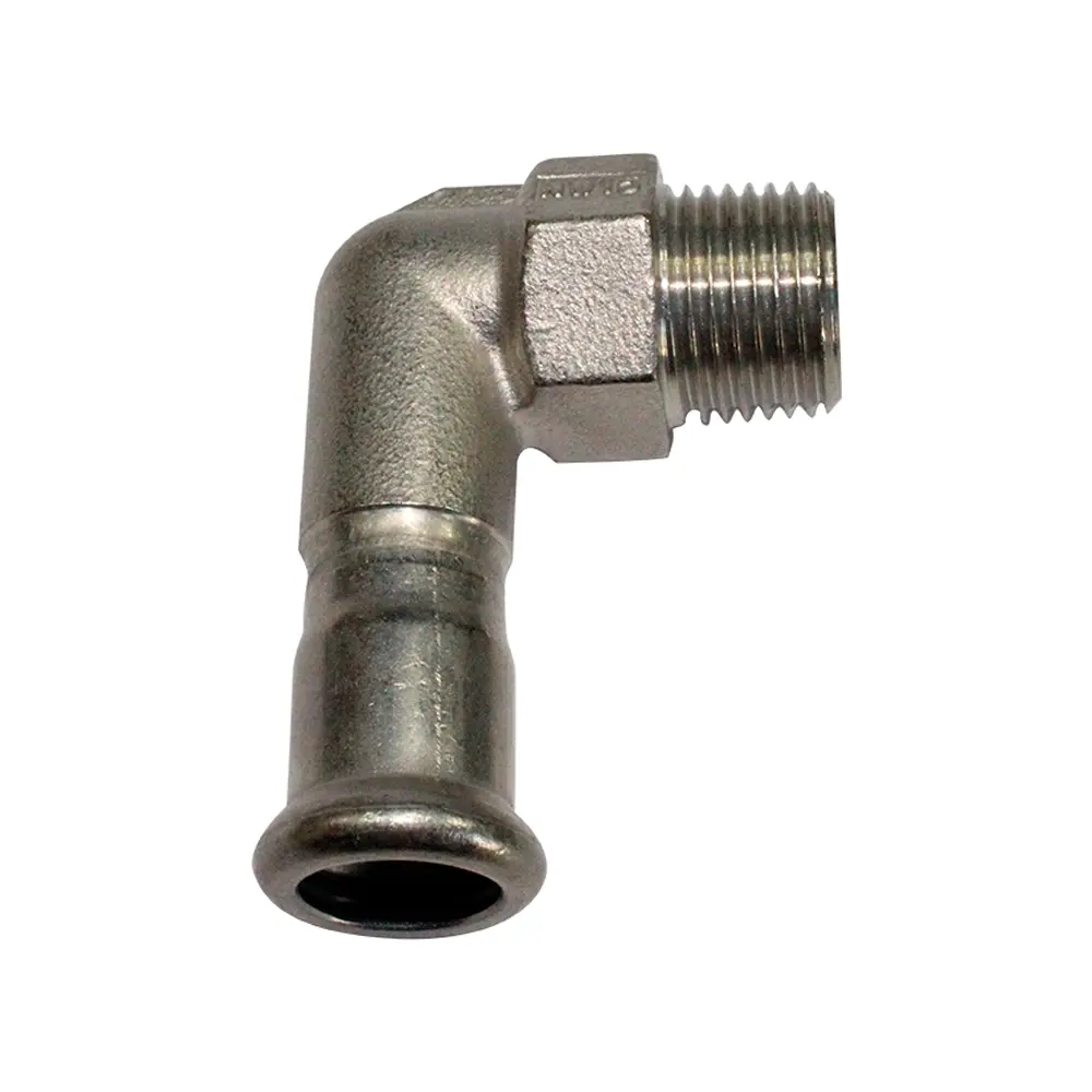 Codo 90º macho escuadra acero al carbono