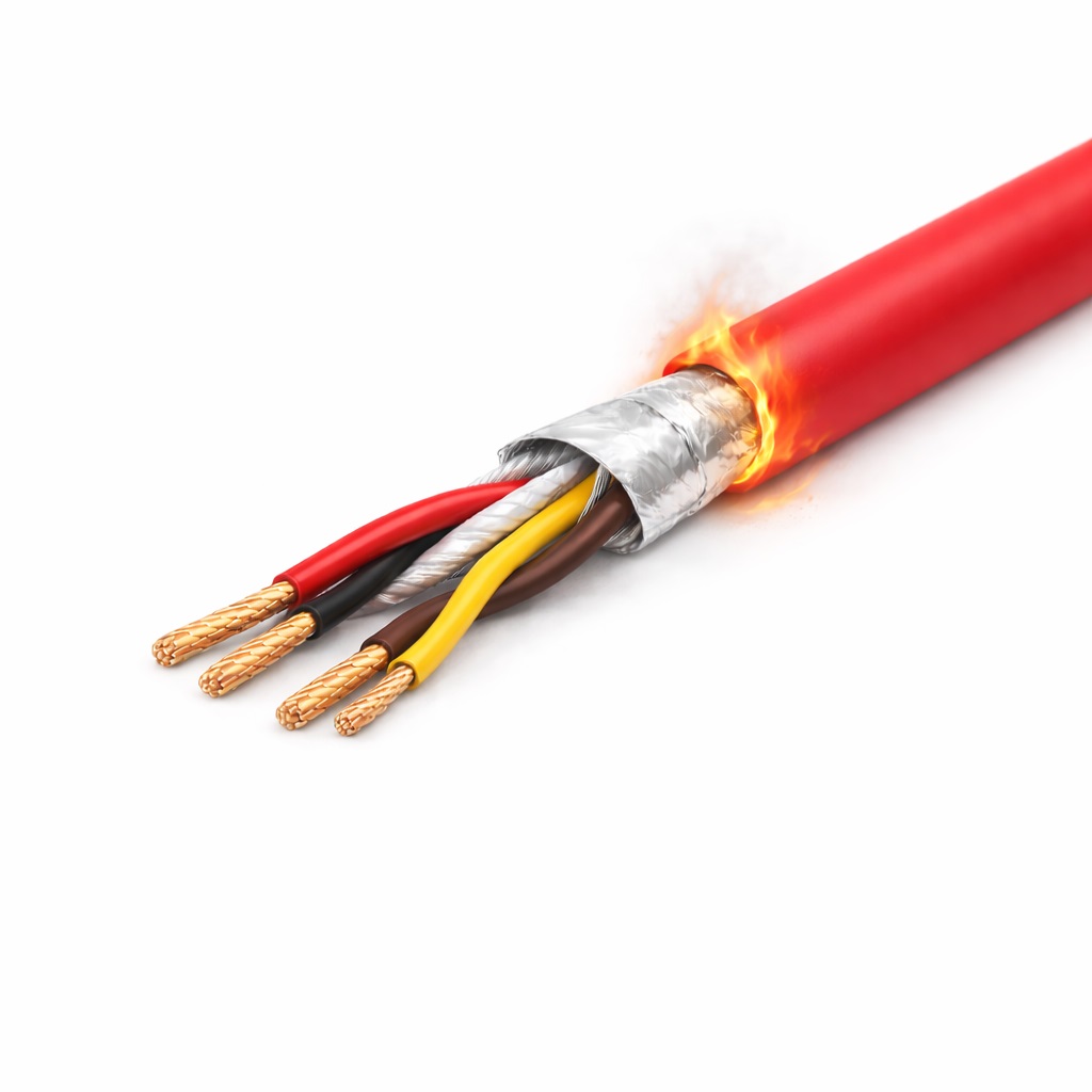 Cable 2 x 2 x 1,5 trenzado, apantallado y RF120