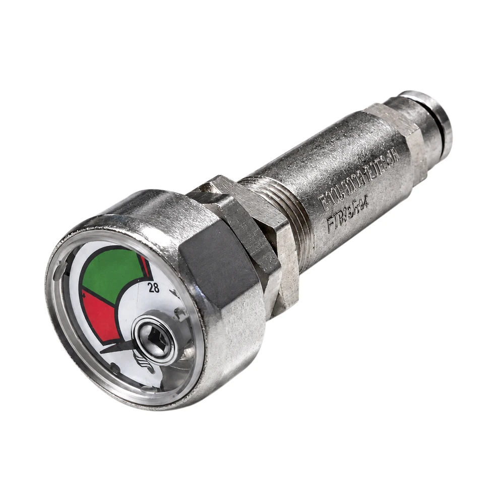 Adaptador final línea con manómetro tubo Easydetect