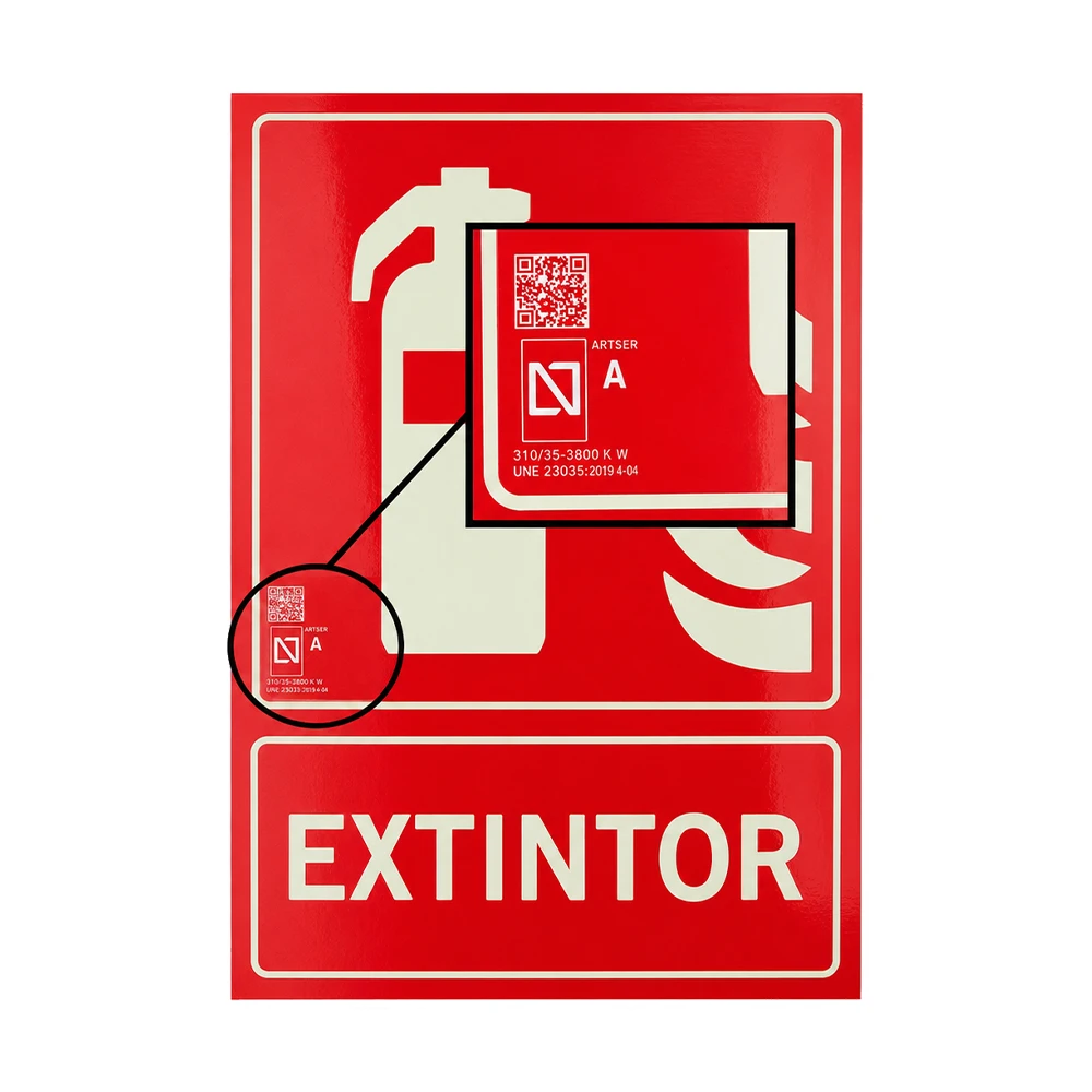 Placas señalización<br>PVC clase A