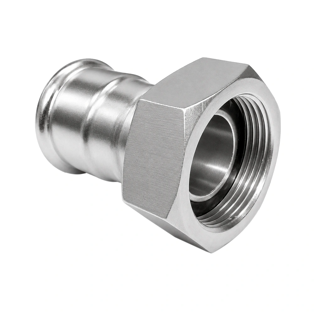 Racor 2 piezas con cuello inoxidable