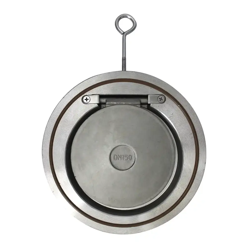 Válvula retención clapeta oscilante inoxidable wafer