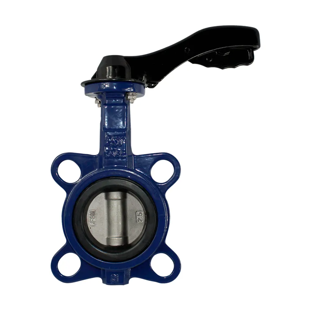 Válvula mariposa con palanca wafer