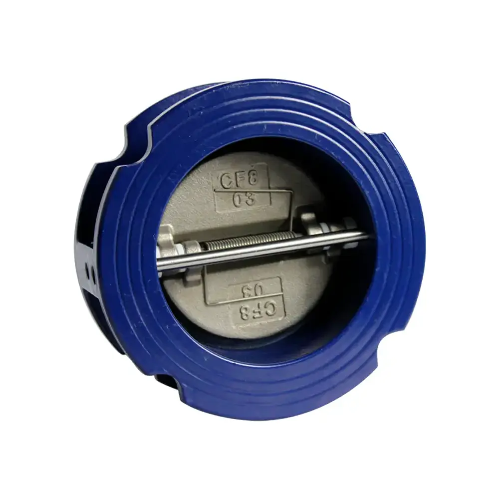 Válvula retención doble clapeta wafer