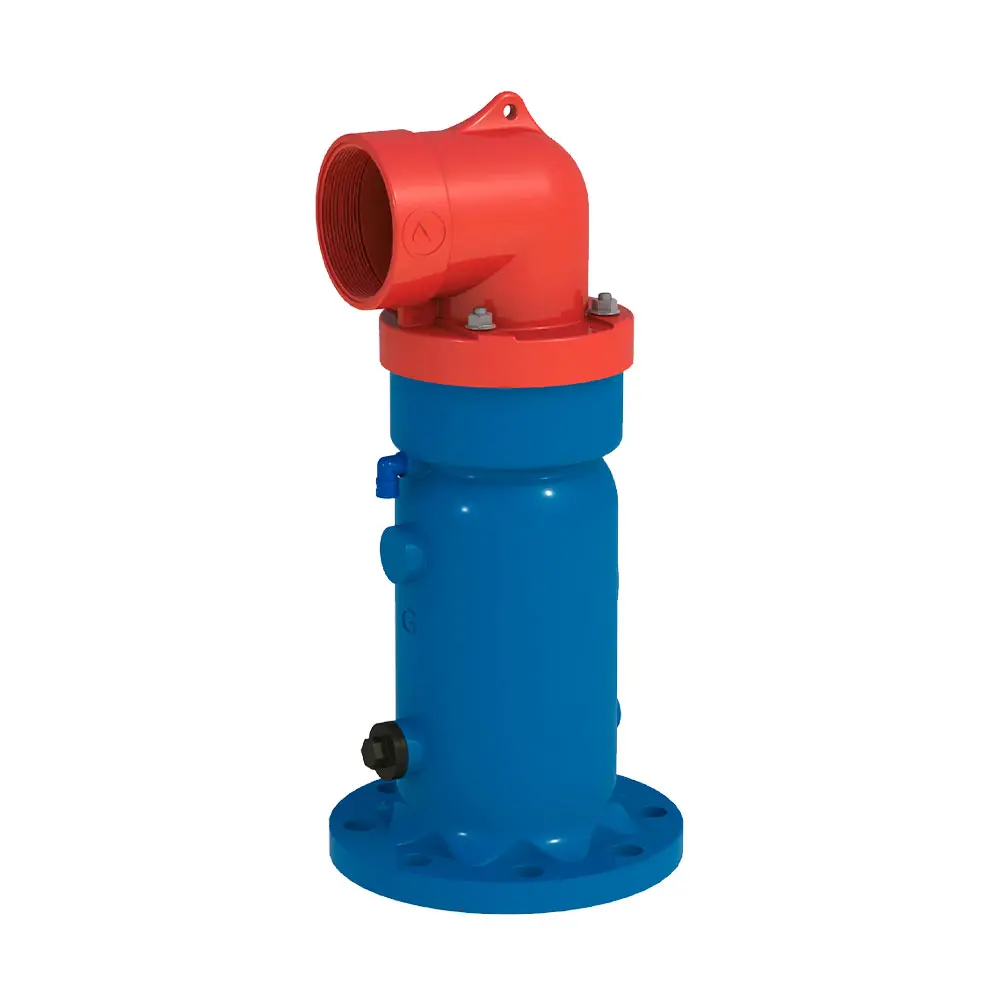 Ventosa trifuncional metálica embridada