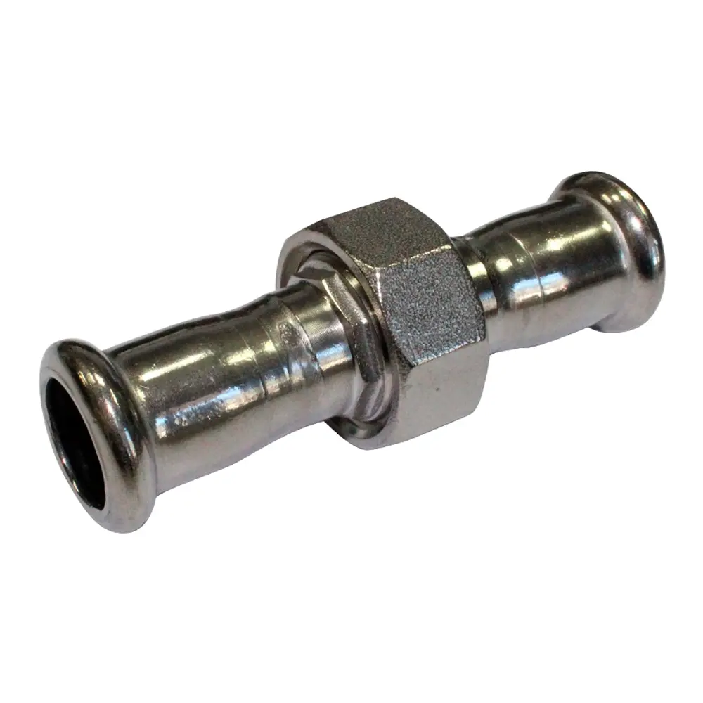 Racor 3 piezas cónico inoxidable