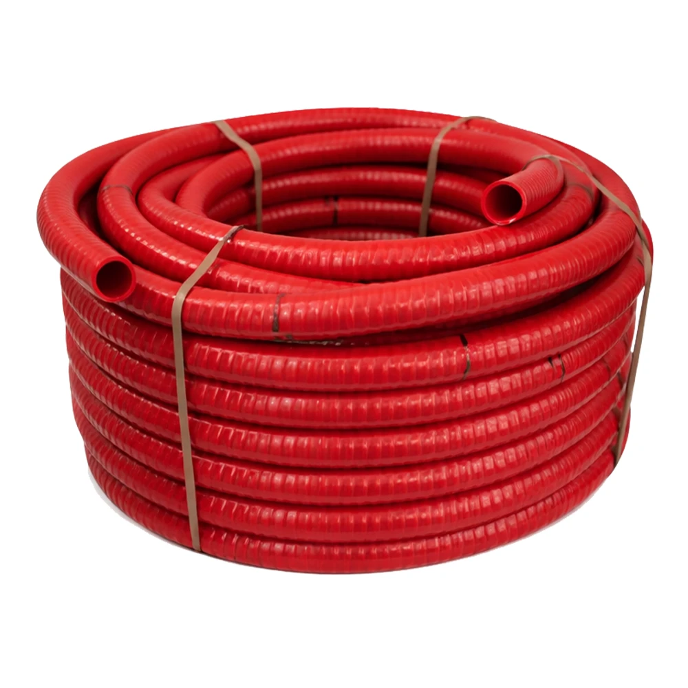 Rollo 25 mts tubo flexible con espiral plástico