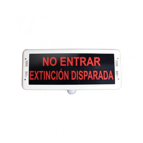 Rótulo extinción disparada