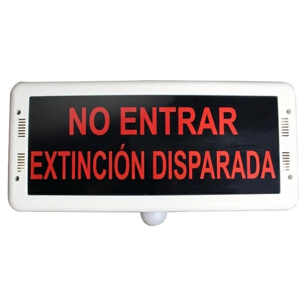 Rótulo extinción disparada