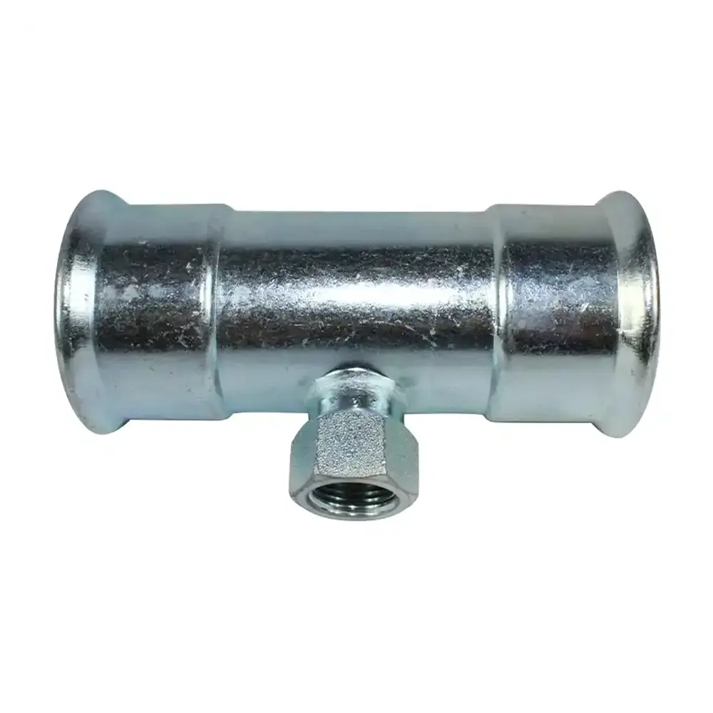 Te roscada acero al carbono