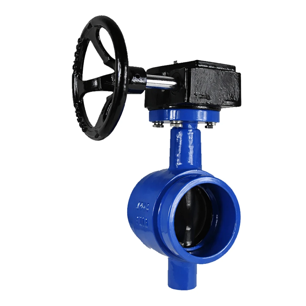 Válvula mariposa con volante ranurada